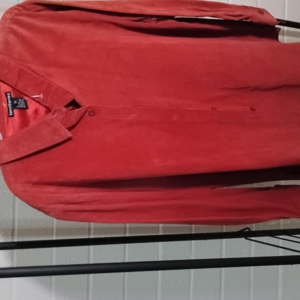 Suede leather jacket size 3x